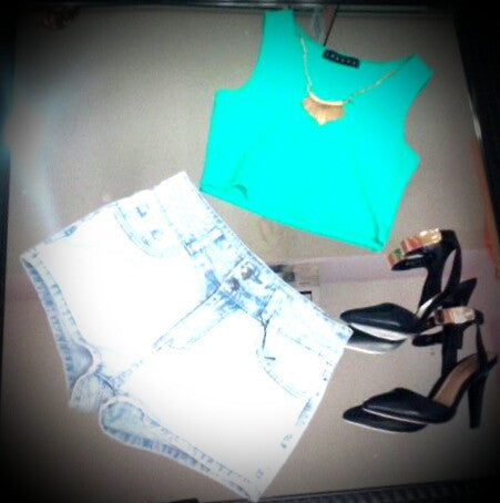 Crop top verde